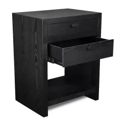 Kirklands Home Vivara 2-Drawer Nightstand Black