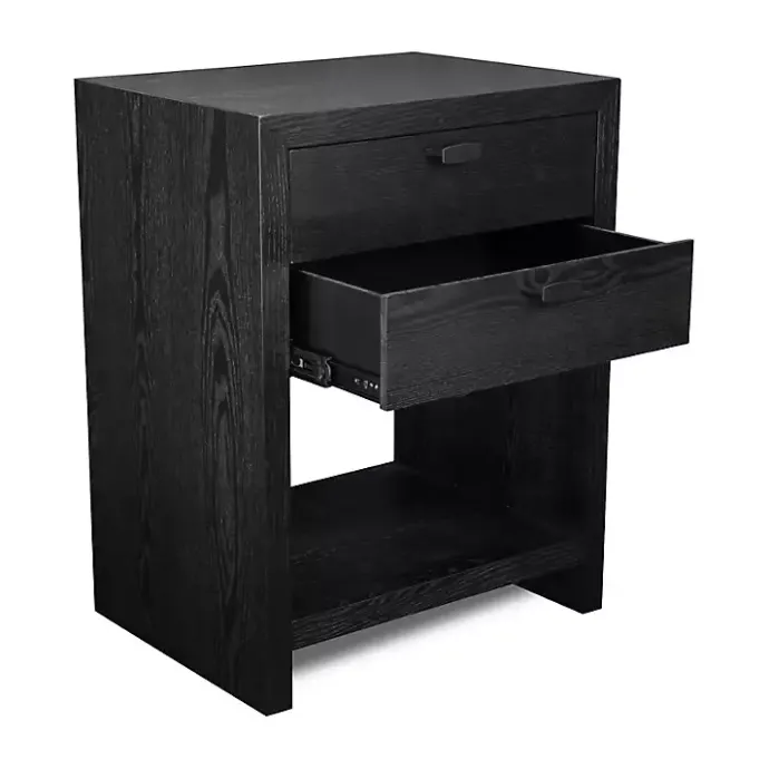 Kirklands Home Vivara 2-Drawer Nightstand Black