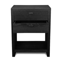 Kirklands Home Vivara 2-Drawer Nightstand Black