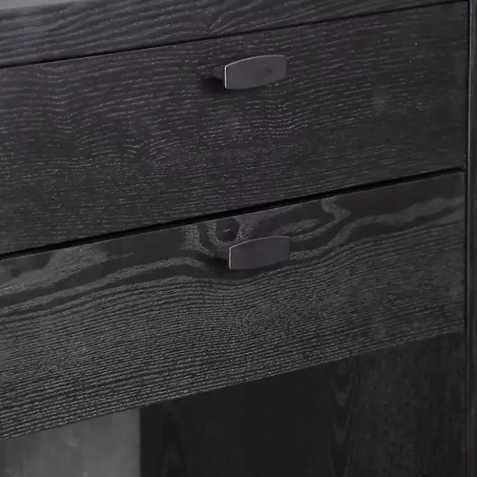 Kirklands Home Vivara 2-Drawer Nightstand Black