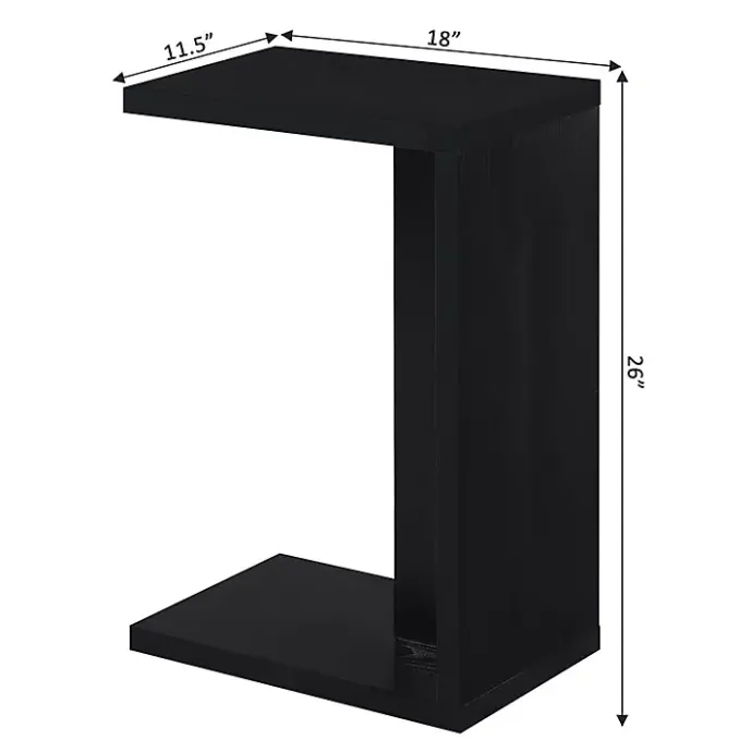 Outlet Kirklands Home Wakefield C-Table Black