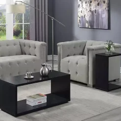 Outlet Kirklands Home Wakefield C-Table Black