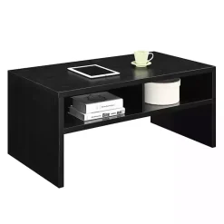 New Kirklands Home Wakefield Shelf Coffee Table Black