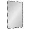 Discount Kirklands Home Black Wavy Beveled Rectangular Wall Mirror