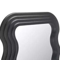 Hot Kirklands Home Wavy Mayha Leaner Mirror Black