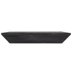 Online Kirklands Home Black Wedge Wood Small Floating Shelf