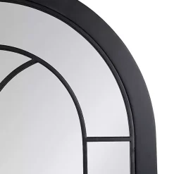 Sale Kirklands Home Windowpane Arch Geoffrey Mirror Black