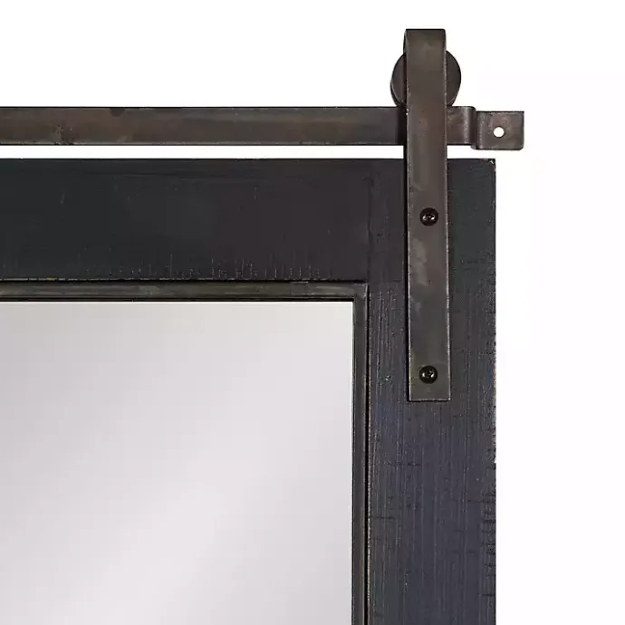 New Kirklands Home Windowpane Kates Mirror, 23x36 in. Black