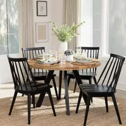 Kirklands Home Windsor Dining Chair Black