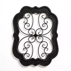 Clearance Kirklands Home Wood and Metal Decorative Wall Plaque Black