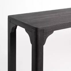 New Kirklands Home Wood Basni Console Table Black