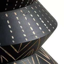 Clearance Kirklands Home Wood Curved Edge Accent Table Black