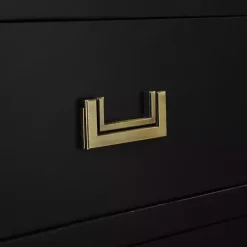 Sale Kirklands Home Wood 3-Drawer Layla Nightstand Black