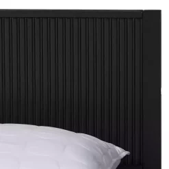 Online Kirklands Home Wood Fluted Headboard Primrose King Bed Black