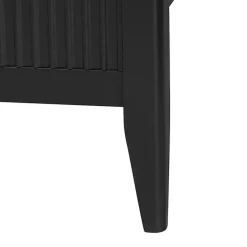 Online Kirklands Home Wood Fluted Headboard Primrose King Bed Black