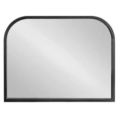 Kirklands Home Wood Frame Arch Wall Mirror Black