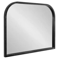 Kirklands Home Wood Frame Arch Wall Mirror Black