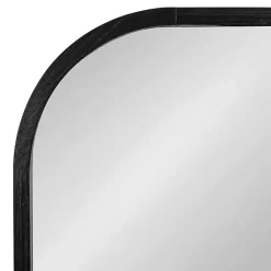 Kirklands Home Wood Frame Arch Wall Mirror Black
