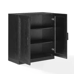 Best Kirklands Home Wood Grain Stackable Storage Cabinet Black