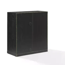 Best Kirklands Home Wood Grain Stackable Storage Cabinet Black