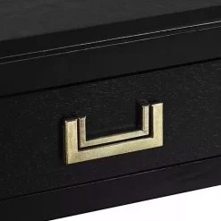 New Kirklands Home Wood Layla Accent Table Black