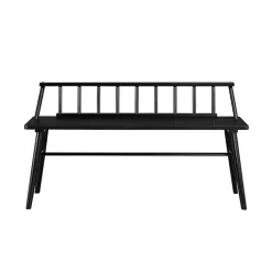 Discount Kirklands Home Wood Low Back Spindle Bench Black