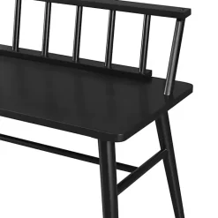 Discount Kirklands Home Wood Low Back Spindle Bench Black