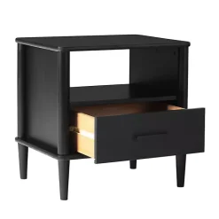 Best Kirklands Home Wood Spindle Leg Nightstand Black