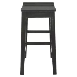 Best Kirklands Home Wood Whitcombe Counter Stools, Set of 2 Black