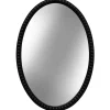 Online Kirklands Home Black Wooden Oval Beaded Mirror
