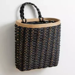 Sale Kirklands Home Black Woven Wall Pocket