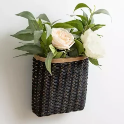Sale Kirklands Home Black Woven Wall Pocket