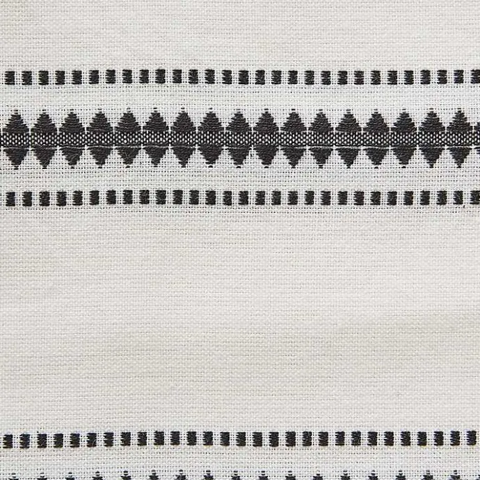 Sale Kirklands Home Zig Zag Dobby Stripe Table Runner, 72 in. Black