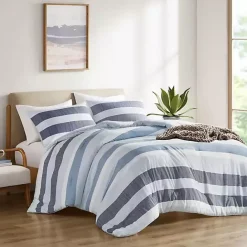 Outlet Kirklands Home Blake Blue Stripe 2-pc. Twin/Twin XL Comforter Set