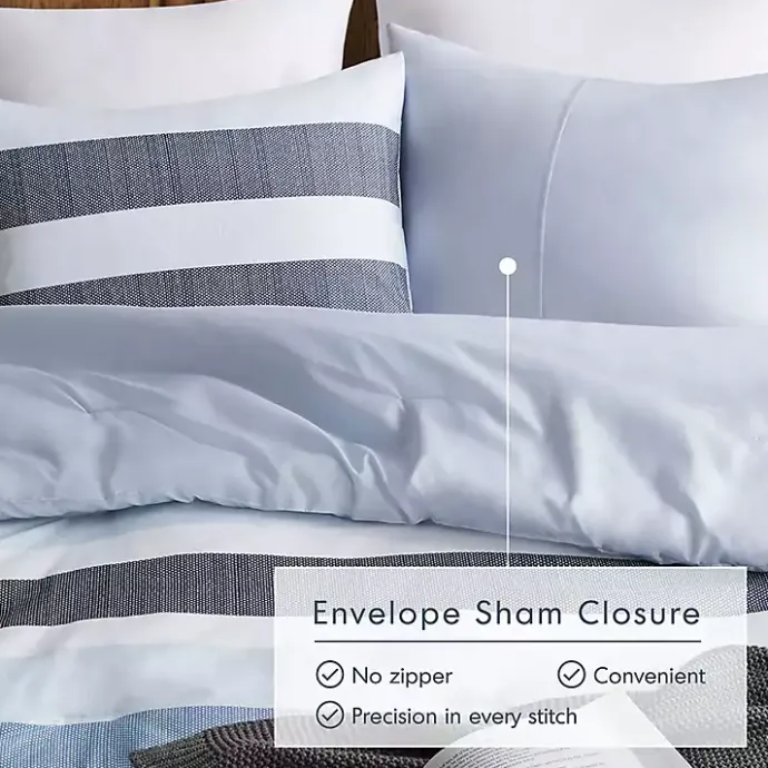 Outlet Kirklands Home Blake Blue Stripe 2-pc. Twin/Twin XL Comforter Set