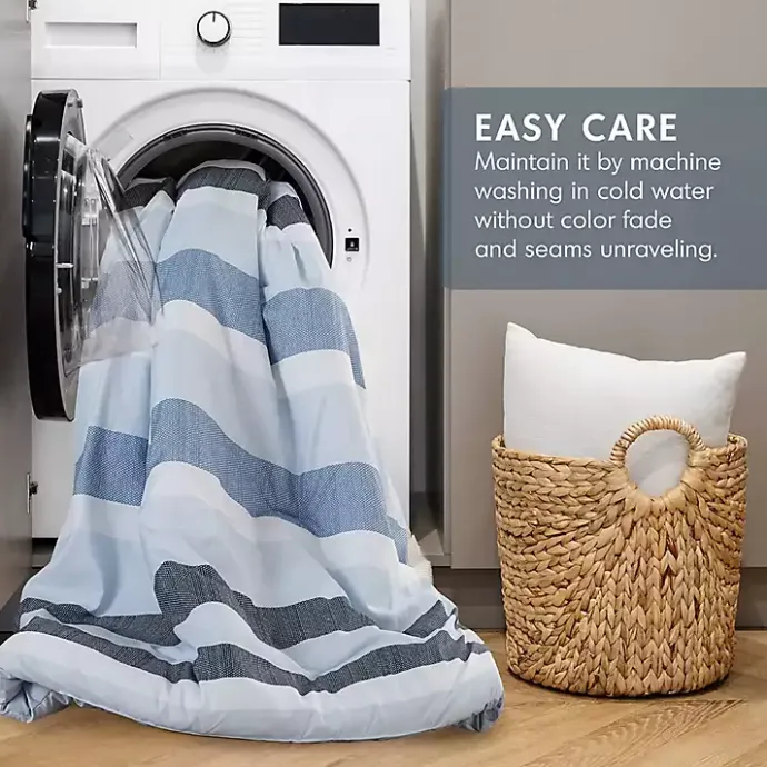 Outlet Kirklands Home Blake Blue Stripe 2-pc. Twin/Twin XL Comforter Set