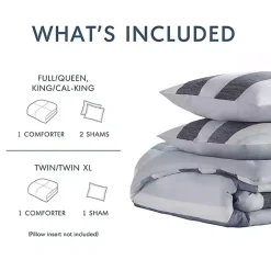 Outlet Kirklands Home Blake Blue Stripe 2-pc. Twin/Twin XL Comforter Set