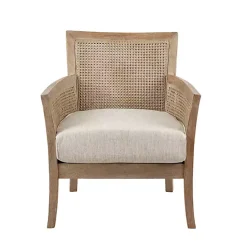 Kirklands Home Blake Cane Back Accent Chair Tan