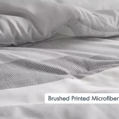 Kirklands Home Blake Gray Stripe 3-pc. Full/Queen Comforter Set