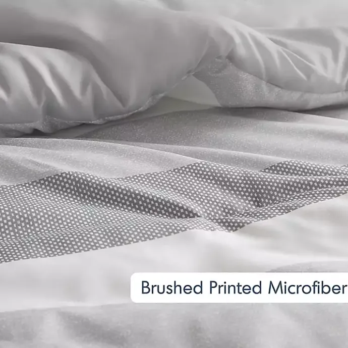 Kirklands Home Blake Gray Stripe 3-pc. Full/Queen Comforter Set