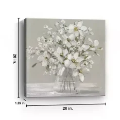 Online Kirklands Home Blooming Magnolias Canvas Art Print, 20x20 in. Gray