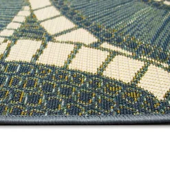 Sale Kirklands Home Blue & Green Circles Indoor/Outdoor Rug, 3x4