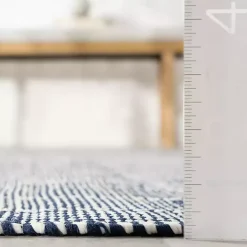 Best Kirklands Home Blue & Ivory Checkered Indoor/Outdoor Runner, 3x8