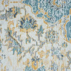 Outlet Kirklands Home Blue & Orange Medallion Reversible Area Rug, 5x7
