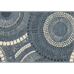 Clearance Kirklands Home Blue & White Circles Indoor/Outdoor Rug, 2x3