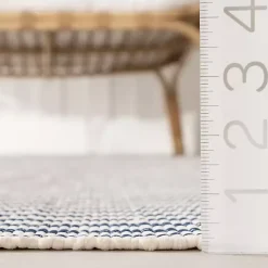 Outlet Kirklands Home Blue & White Pinstripe Indoor/Outdoor Rug, 5x8