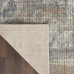 Discount Kirklands Home Blue and Beige Tally Textured Area Rug, 7x9