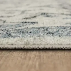 Best Kirklands Home Blue and Cream Granary Area Rug, 6x9