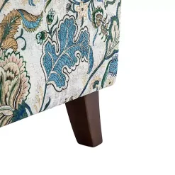 Online Kirklands Home Blue and Green Floral Upholstered Accent Chair