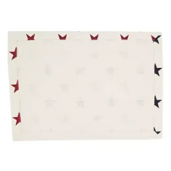 Hot Kirklands Home Blue and Red Americana Stars Placemats, Set of 4